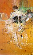 Woman in a Corset  Woman in a Corset  -y toulouse-lautrec